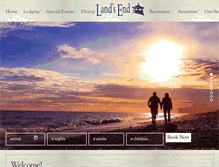 Tablet Screenshot of lands-end-resort.com